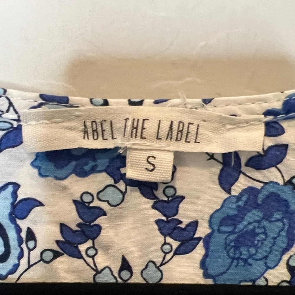 Abel the Label Blue and White Floral Midi high low Dress size Small - Picture 2 of 11